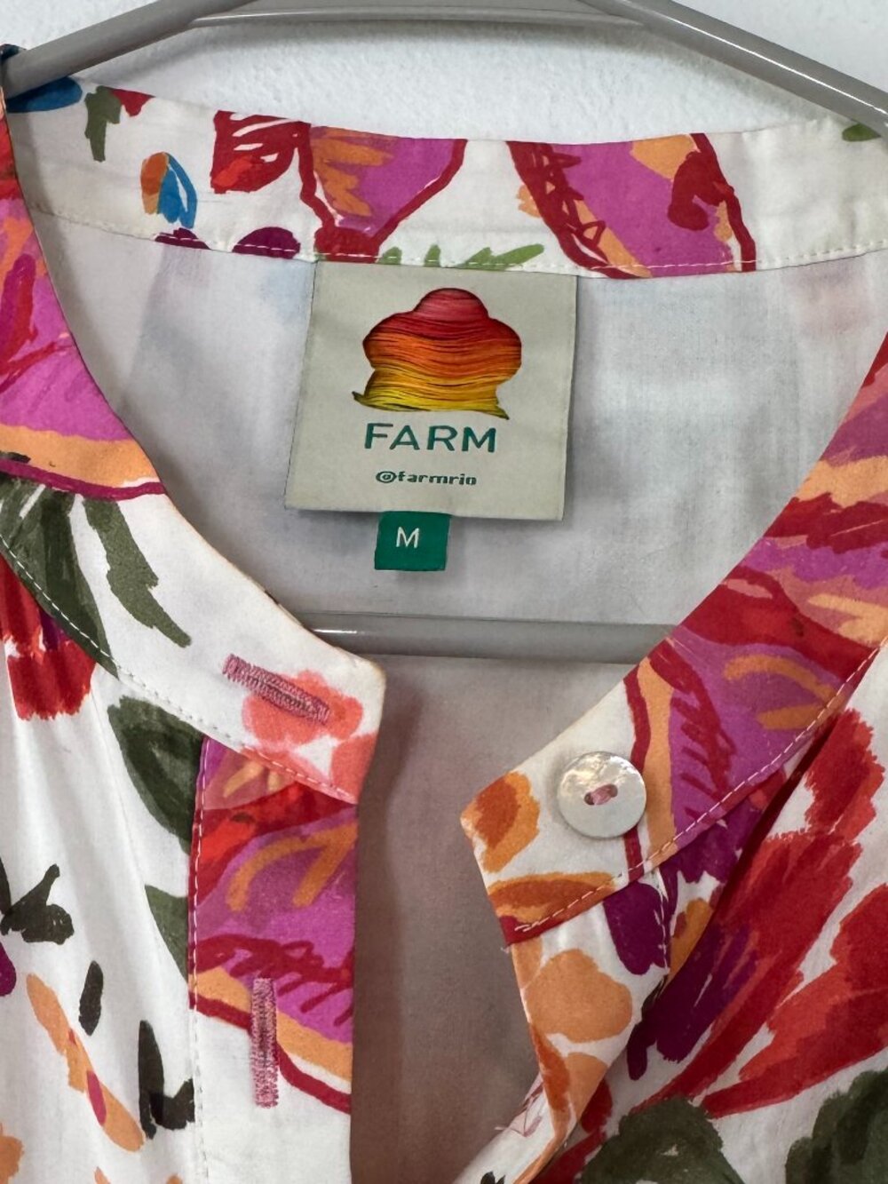 Farm Rio White Spring Bananas Mini Dress NO Belt - Picture 5 of 13